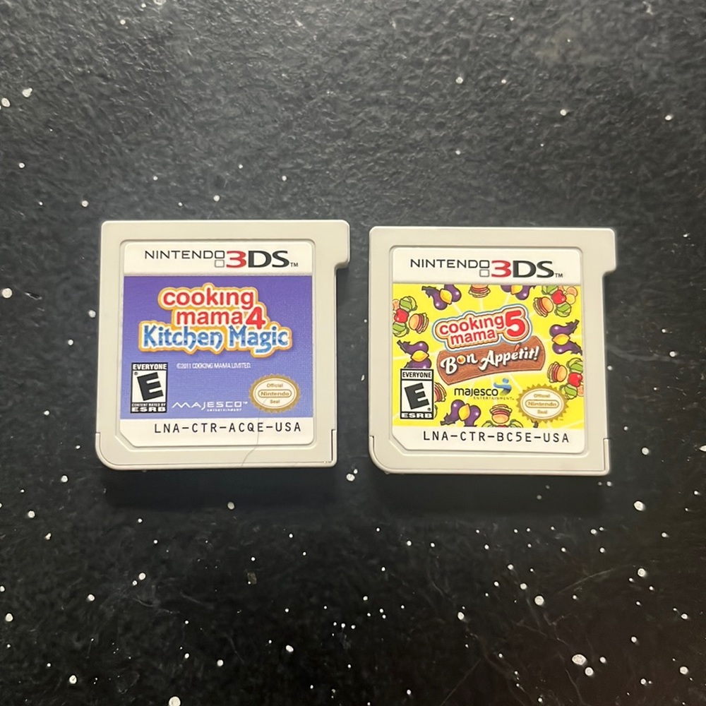 Two cooking mama Nintendo 3DS games
